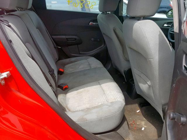1G1JA6SH9E4224061 - 2014 CHEVROLET SONIC LS RED photo 6