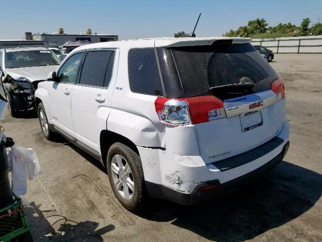 2GKALMEK6F6352257 - 2015 GMC TERRAIN SL WHITE photo 3