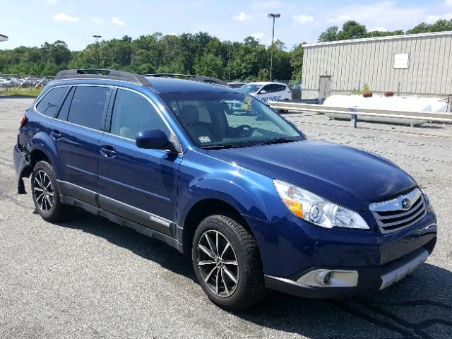 4S4BRDJC7B2382965 - 2011 SUBARU OUTBACK 3. BLUE photo 1