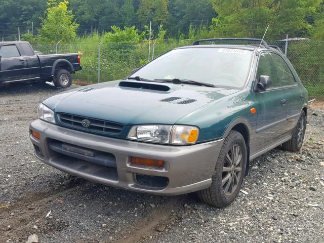 JF1GF4858XG813162 - 1999 SUBARU IMPREZA OU GREEN photo 2