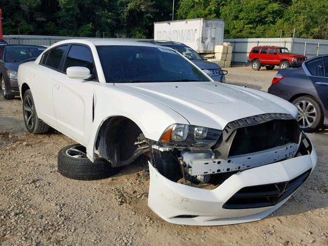 2C3CDXHG2EH360406 - 2014 DODGE CHARGER SX WHITE photo 1