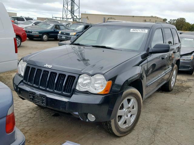 1J8HR48N78C161903 - 2008 JEEP GRAND CHER BLACK photo 2