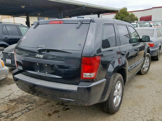 1J8HR48N78C161903 - 2008 JEEP GRAND CHER BLACK photo 4