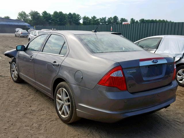 3FAHP0JA8CR148784 - 2012 FORD FUSION SEL GRAY photo 3