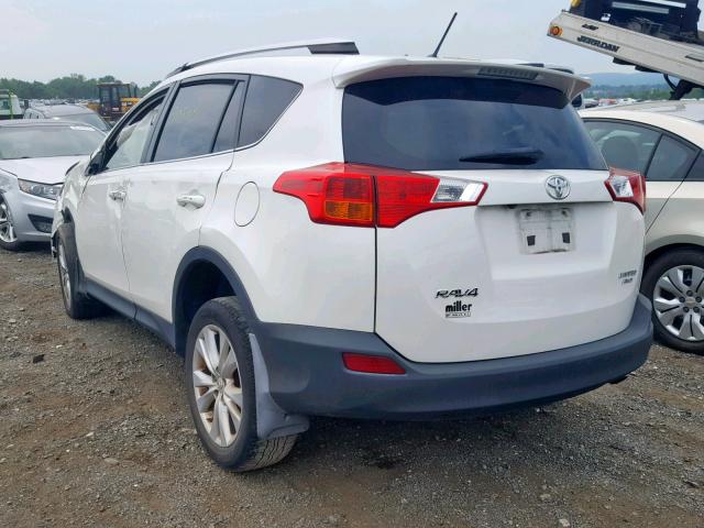 JTMDFREV7D5015709 - 2013 TOYOTA RAV4 LIMIT WHITE photo 3