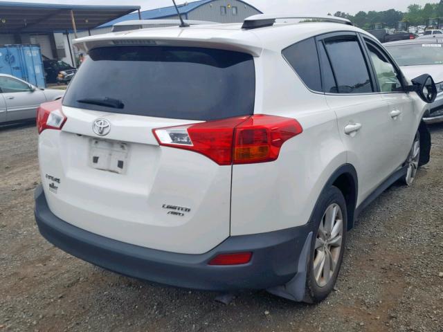 JTMDFREV7D5015709 - 2013 TOYOTA RAV4 LIMIT WHITE photo 4