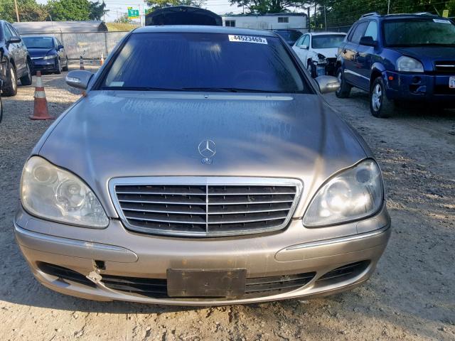 WDBNG84J53A367850 - 2003 MERCEDES-BENZ S 500 4MAT SILVER photo 9