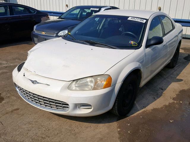 1C3EL46R82N150281 - 2002 CHRYSLER SEBRING LX WHITE photo 2