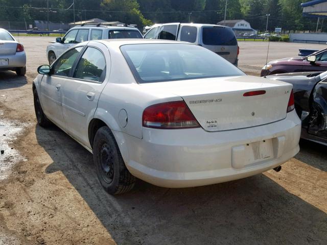 1C3EL46R82N150281 - 2002 CHRYSLER SEBRING LX WHITE photo 3