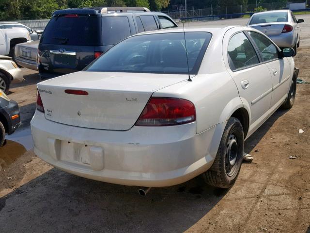 1C3EL46R82N150281 - 2002 CHRYSLER SEBRING LX WHITE photo 4