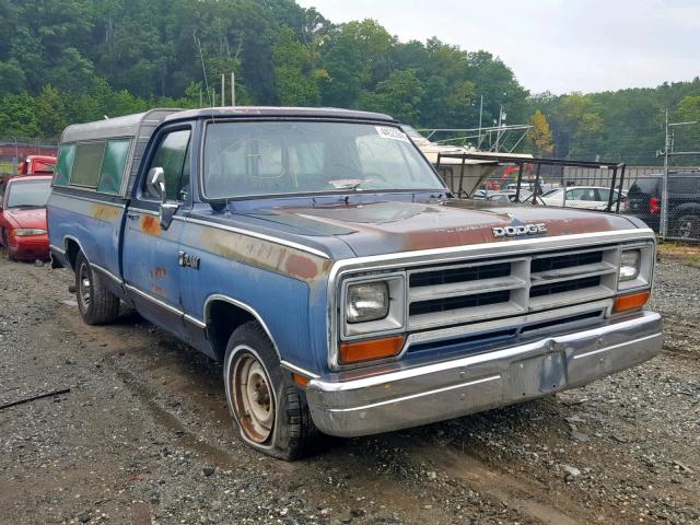 1B7FD04Y9JS739632 - 1988 DODGE D-SERIES D BLUE photo 1