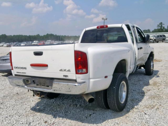 3D7MU48C73G746902 - 2003 DODGE RAM 3500 S WHITE photo 4