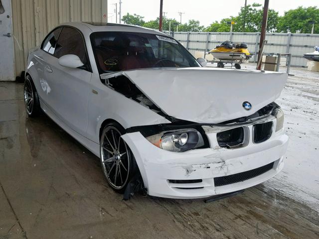 WBAUP73599VK74890 - 2009 BMW 128 I WHITE photo 1