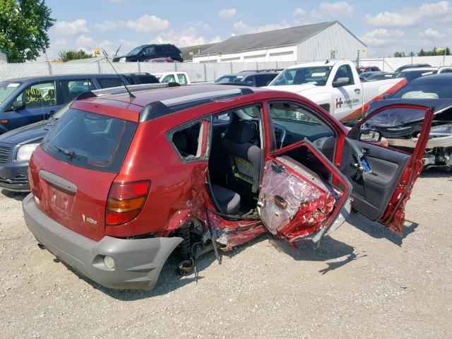 5Y2SL65886Z426895 - 2006 PONTIAC VIBE MAROON photo 4