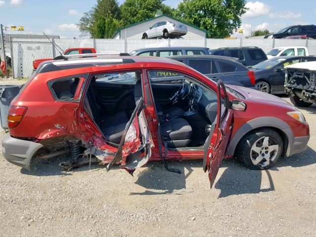 5Y2SL65886Z426895 - 2006 PONTIAC VIBE MAROON photo 9