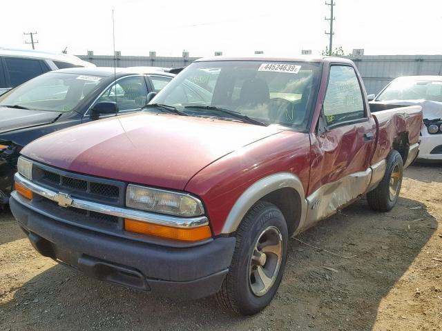1GCCS1444W8177204 - 1998 CHEVROLET S TRUCK S1 RED photo 2