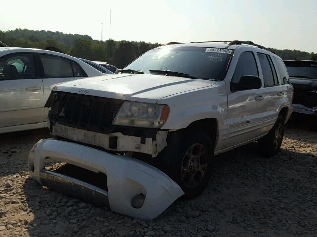 1J8GW58N84C372824 - 2004 JEEP GRAND CHER WHITE photo 2