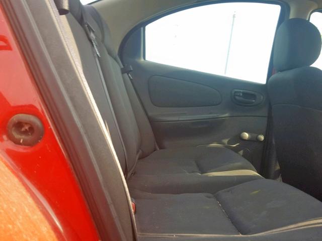 1B3ES56C05D168866 - 2005 DODGE NEON SXT RED photo 6