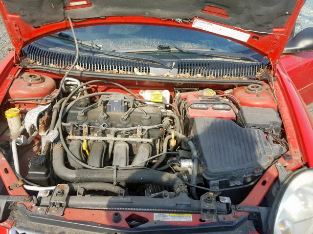 1B3ES56C05D168866 - 2005 DODGE NEON SXT RED photo 7