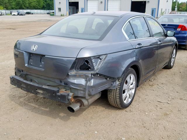 1HGCP2F86AA066325 - 2010 HONDA ACCORD EXL GRAY photo 4