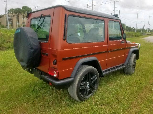 WDB46023817039691 - 1985 MERCEDES-BENZ G SERIES ORANGE photo 4