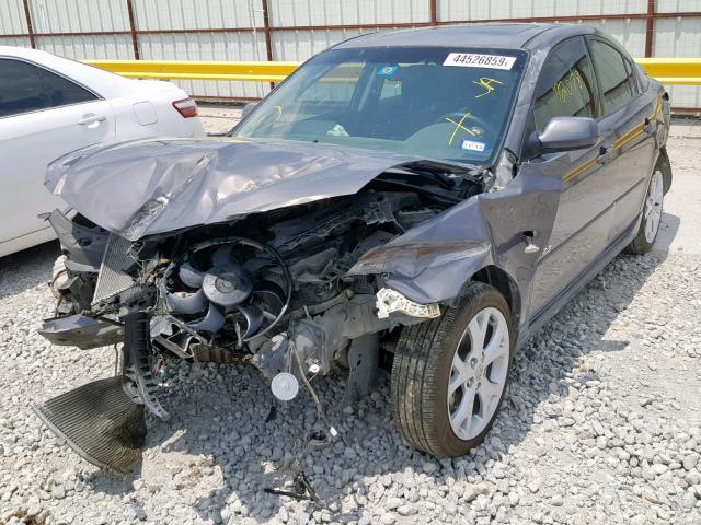 JM1BK323671646742 - 2007 MAZDA 3 S GRAY photo 2