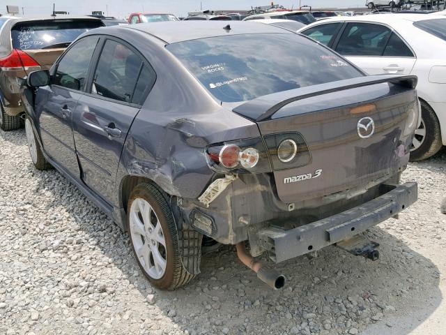 JM1BK323671646742 - 2007 MAZDA 3 S GRAY photo 3