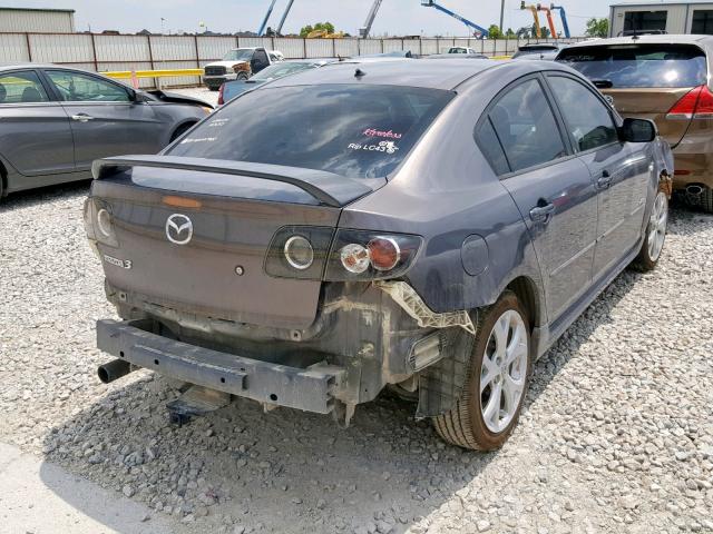 JM1BK323671646742 - 2007 MAZDA 3 S GRAY photo 4