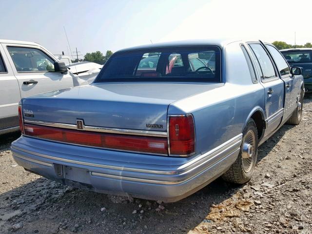 1LNCM81WXMY719715 - 1991 LINCOLN TOWN CAR E BLUE photo 4