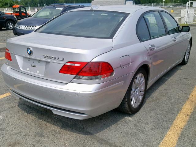 WBAHN83547DT65811 - 2007 BMW 750 SILVER photo 4