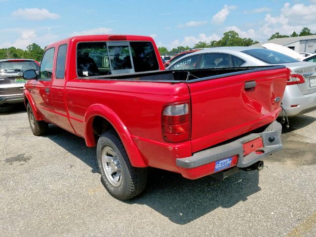 1FTYR14U73TA44270 - 2003 FORD RANGER SUP RED photo 3