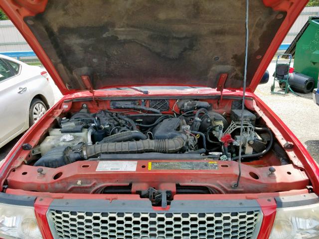 1FTYR14U73TA44270 - 2003 FORD RANGER SUP RED photo 7