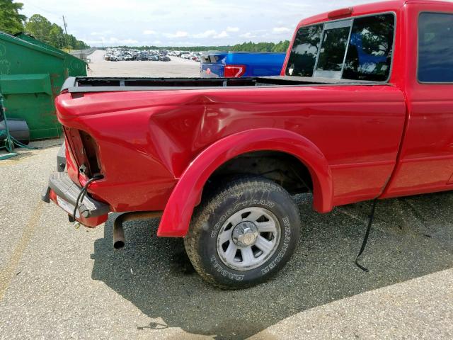 1FTYR14U73TA44270 - 2003 FORD RANGER SUP RED photo 9