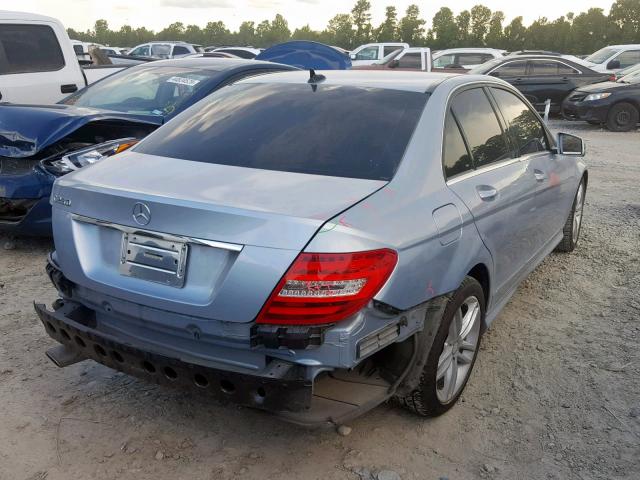 WDDGF4HB8DR273883 - 2013 MERCEDES-BENZ C 250 BLUE photo 4