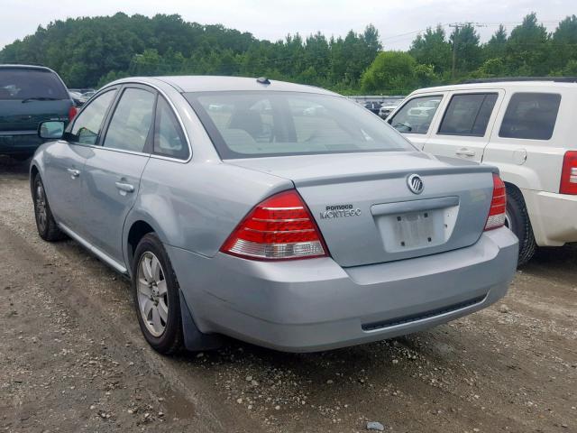 1MEHM40177G607195 - 2007 MERCURY MONTEGO LU SILVER photo 3