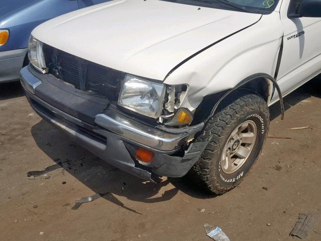 4TAPM62N6XZ561898 - 1999 TOYOTA TACOMA WHITE photo 9