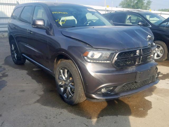 1C4RDJDG2HC648975 - 2017 DODGE DURANGO GT GRAY photo 1