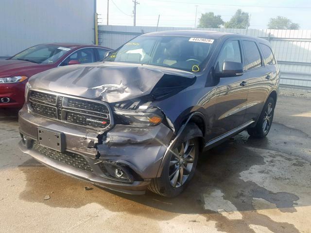 1C4RDJDG2HC648975 - 2017 DODGE DURANGO GT GRAY photo 2