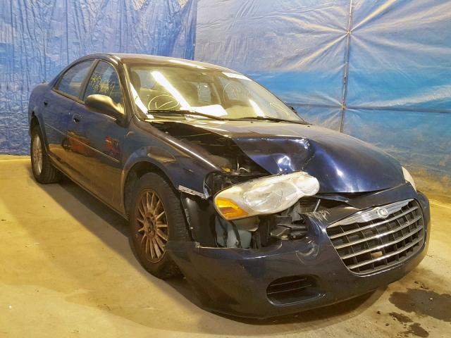 1C3EL46X94N240704 - 2004 CHRYSLER SEBRING LX BLUE photo 1