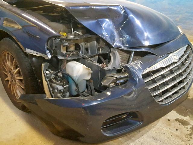 1C3EL46X94N240704 - 2004 CHRYSLER SEBRING LX BLUE photo 9