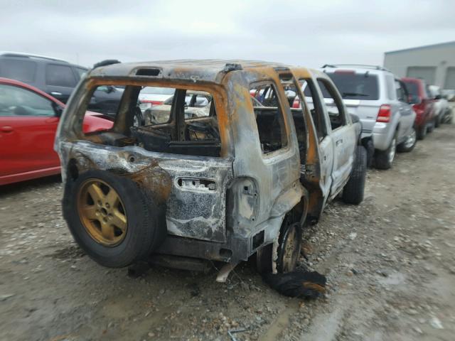 1J4GL58K54W227299 - 2004 JEEP LIBERTY LI BURN photo 4