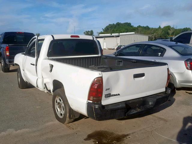 5TENX22NX7Z349070 - 2007 TOYOTA TACOMA WHITE photo 3