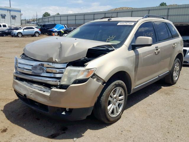 2FMDK48C87BA65264 - 2007 FORD EDGE SEL GOLD photo 2