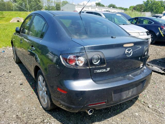 JM1BK324581144282 - 2008 MAZDA 3 S CHARCOAL photo 3