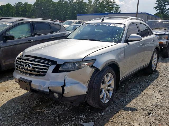 JNRAS08W85X209556 - 2005 INFINITI FX35 SILVER photo 2