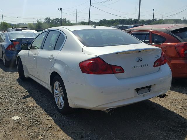 JN1CV6AR8CM975618 - 2012 INFINITI G37 WHITE photo 3