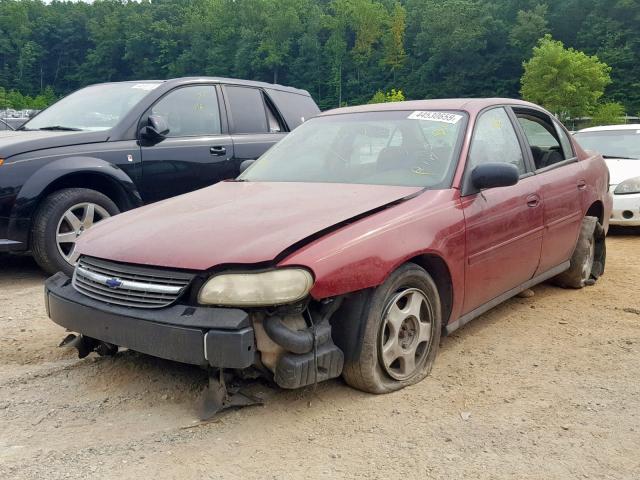 1G1ND52F04M589650 - 2004 CHEVROLET CLASSIC RED photo 2