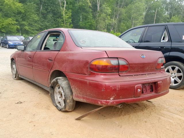 1G1ND52F04M589650 - 2004 CHEVROLET CLASSIC RED photo 3