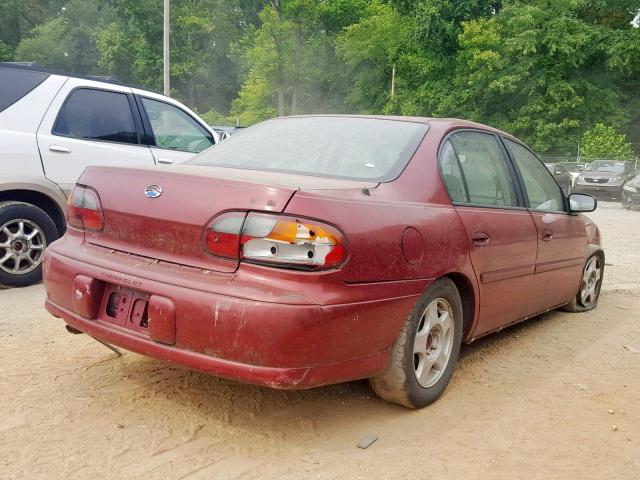 1G1ND52F04M589650 - 2004 CHEVROLET CLASSIC RED photo 4