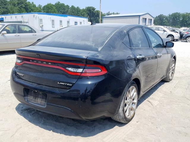 1C3CDFCA3DD296286 - 2013 DODGE DART LIMIT BLACK photo 4